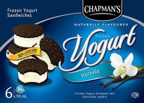 Chapman's Ice Cream Chapman's Vanilla Frozen Yogurt Sandwich | Walmart ...