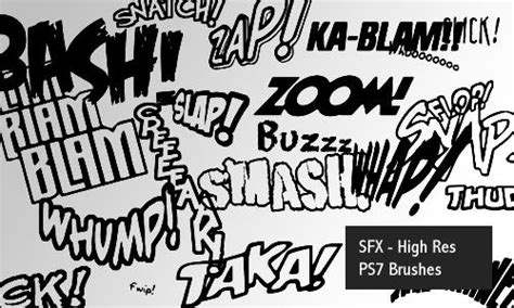 Sound SFX - PS7 brushes by screentones on DeviantArt