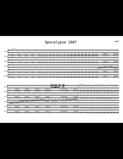 Apocalypse 2007! sheet music download free in PDF or MIDI