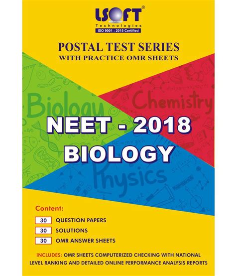 Neet 2018 Biology Postal Test Series Includes 30 Question Papers