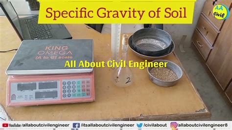 Specific Gravity Of Soil By Pycnometer Astm D Geotechnical