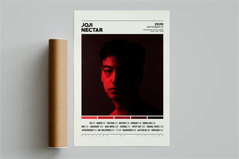 Joji Posters Nectar Poster Joji Tracklist Album Cover Etsy