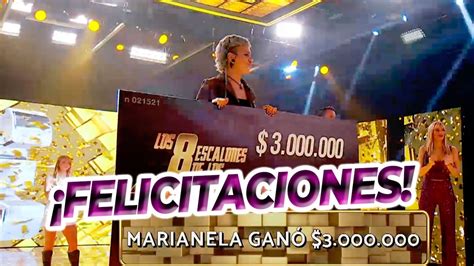 Bravo Marianela Gan Millones De Pesos En Los Escalones De Los