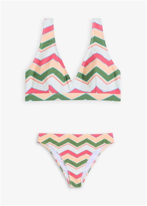 Bustier Bikini R Szes Szett V Nyakkiv G Ssal R Ft Bonprix Ruh Z