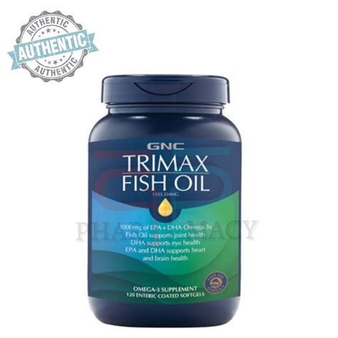 Gnc Trimax Fish Oil Mg Enteric Coated Softgels Shopee Malaysia