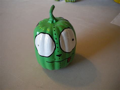Gir From Invader Zim Pumpkin Painted Pumpkins Halloween Pumpkin