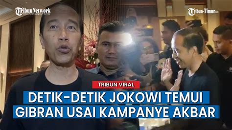 Jokowi Temui Gibran Seusai Kampanye Akbar Antar Jan Ethes Dan La