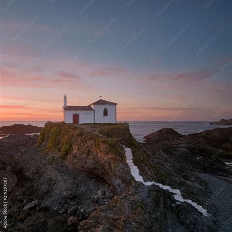 Ermita Al Borde De Un Acantilado Stock Photo Adobe Stock