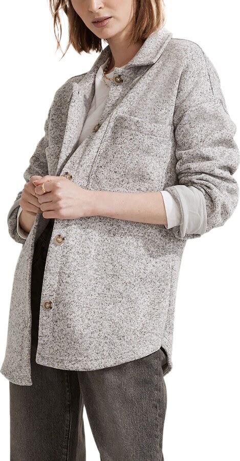 Mwl Resourced Sweater Fleece Shirt Jacket Shopstyle