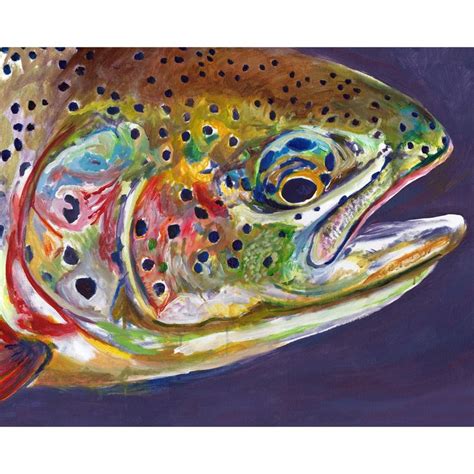 Colorful Fly Fishing Paintings