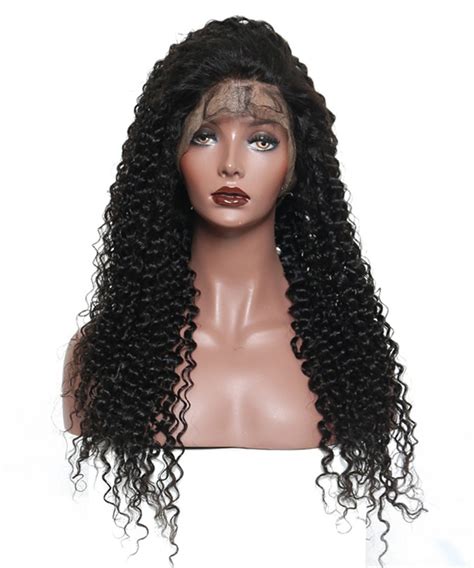 Msbuy Hair Wigs Deep Curly Wave 13x6 Deep Part Lace Front Human Hair