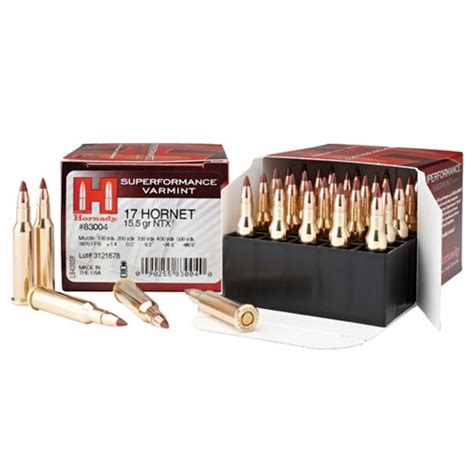 Hornady AMMO 17 HMR 15.5 GR NTX – Reloading Unlimited