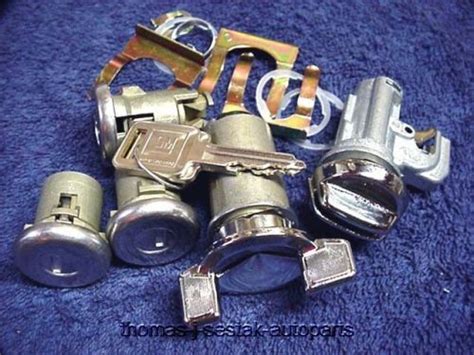 Purchase New Door Trunk Glove Ignition Locks With GM Keys Chevy Nova 69