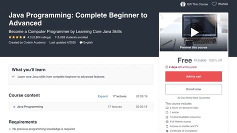 Java Programming Complete Course Free Udemy Courses Technextgen