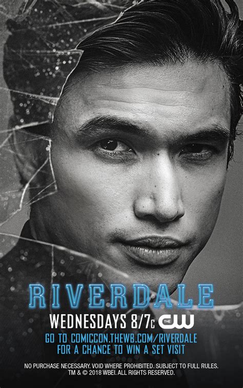 Comic Con Key Cards Reggie Mantle Riverdale 2017 Tv Series Photo
