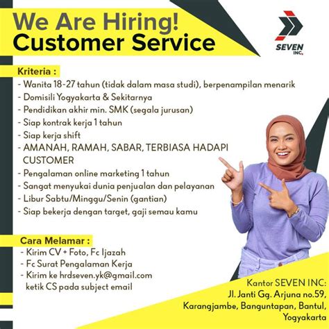 Lowongan Kerja Customer Service Di Seven Inc Lokerjogja Id