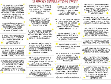 Phrases Bienveillantes Pour Donner Confiance Aux Enfants Calendrier