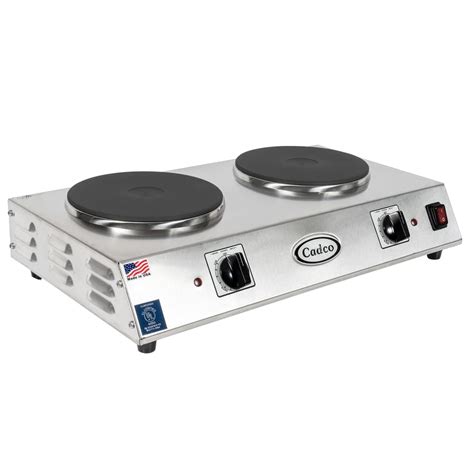 Cadco CDR C Electric Hot Plate W Burners Infinite Controls V