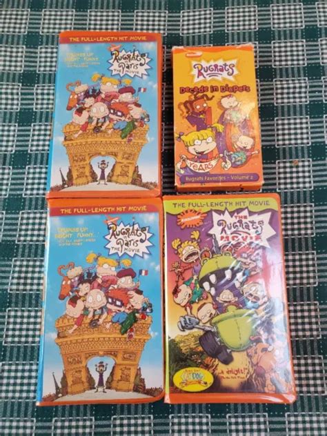 Nickelodeon Vhs Rugrats Lot The Rugrats Film Rugrats In Paris 1998 2000 Vintage Eur 1427