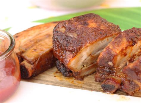 Travers de porc ou ribs irrésistiblement fondants au four Spicy Ananas