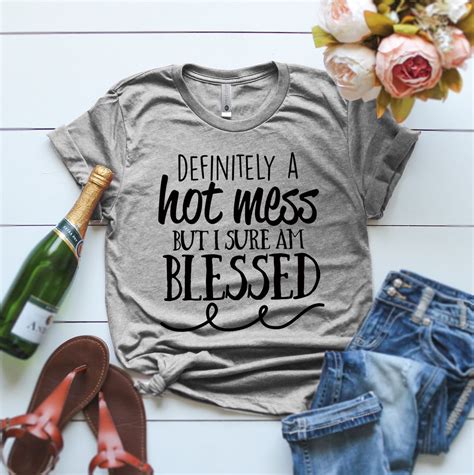 Hot Mess Shirt Bless This Hot Mess Hot Mess Shirt Women Hot Mess Shirt Cute Mess Shirts Hotmess