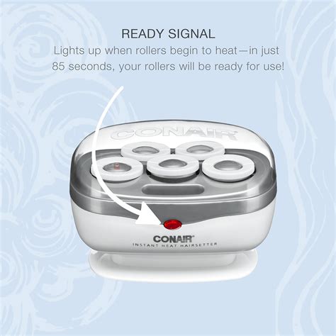 Snapklik Conair Ceramic 1 1 2 Inch Hot Rollers Super Clips Included Perfect For Travel