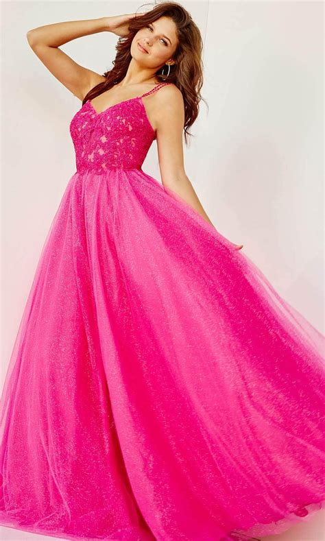 Jvn By Jovani Jvn67051 Embroidered Bodice Prom Gown Couture Candy