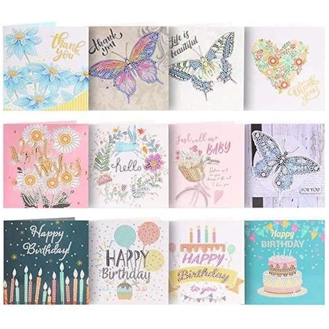 Dx Hm Pcs Carte Cadeau Diamond Painting Diy Carte D