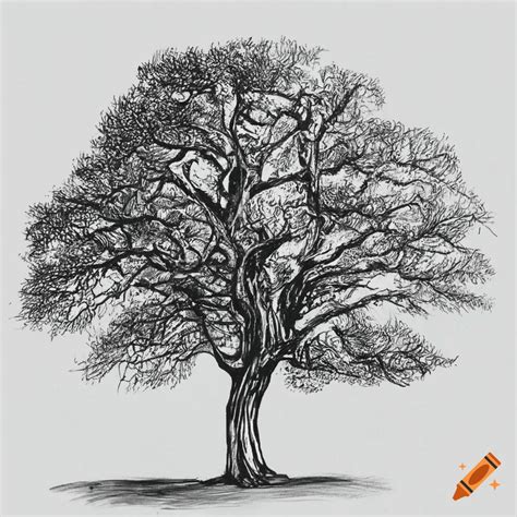 Pencil Drawing Of A Tree