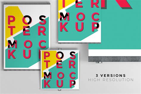 3 Free Poster Mock Ups On Behance