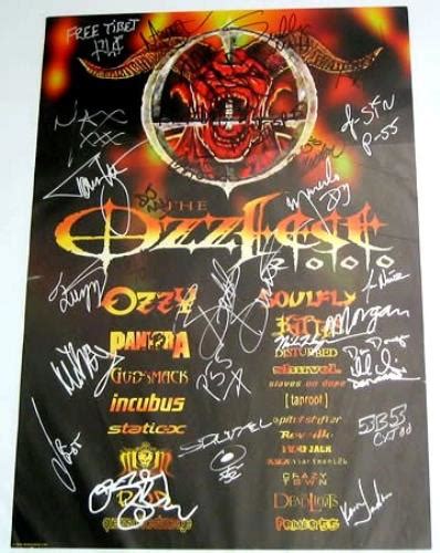 Pantera Ozzfest 2000 Autographed Us Poster 370031