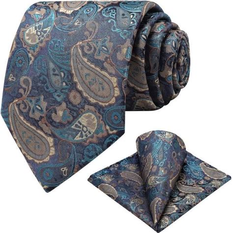 Cravates Homme Cravate Et Pochette Paisley Cravate De Mouchoir