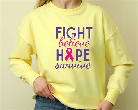 12 Cancer Quotes Svg Bundle Awareness Ribbon Svg Fight Cancer Svg For Cricut And Silhouette