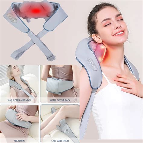 El Trica Shiatsu Massagem Xale Massageador De Pesco O Al Vio Da Dor