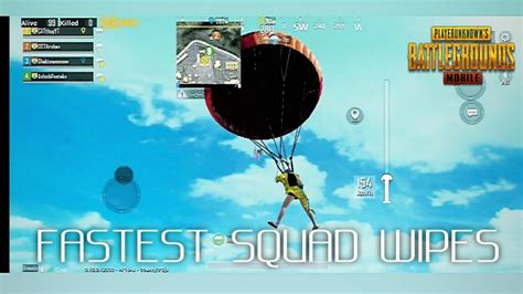 Fastest Squad Wipes Poco F Pubgmobile Youtube