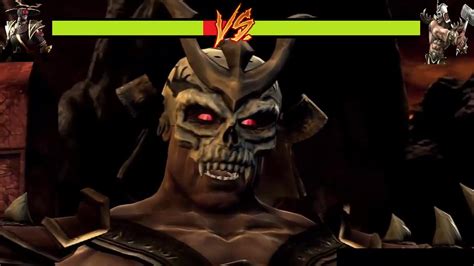 Raiden Vs Shao Kahn L Mortal Kombat 9 With Healthbars Youtube