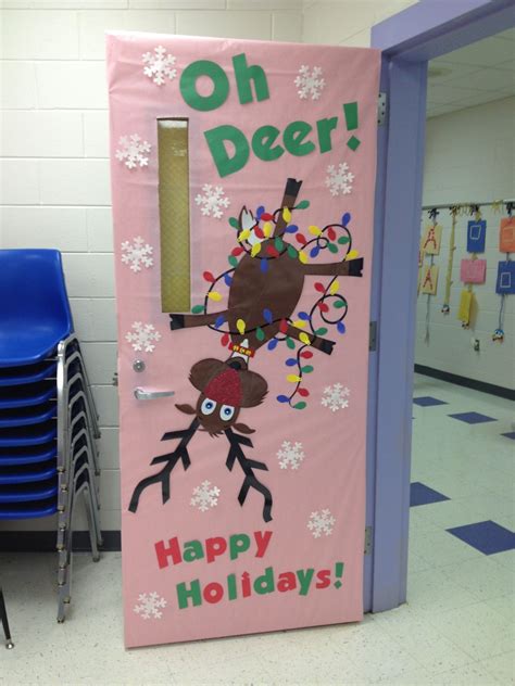 Reindeer Door Decoration For Classrooms