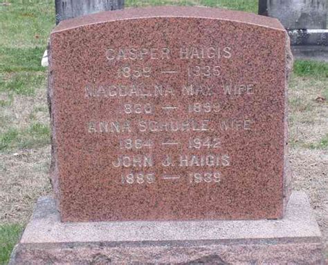 Casper Haigis Find A Grave Memorial