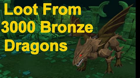 Loot From 3000 Bronze Dragons 770khr Runescape 2015 Youtube