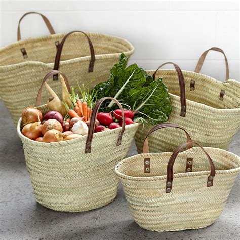 French Market Baskets The Classic Shopper 4 Sizes The Eco Table
