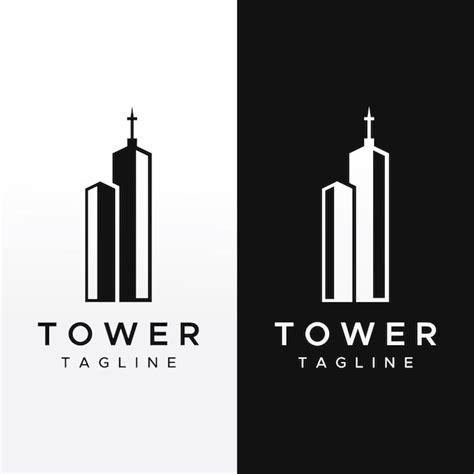 Premium Vector French Eiffel Tower Building And High Tower Logo