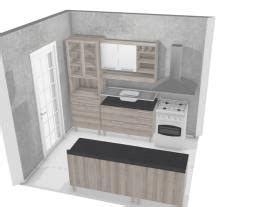 Cozinha Nesher Baroneza De Gabriel Planta 3D Mooble