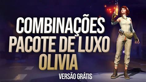 COMBINAÇÕES DE SKINS FEMININAS NO FREE FIRE O PACOTE DE LUXO DA