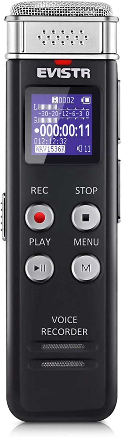 Evistr 16gb Digital Voice Recorder Voice Activated Recorder With Playback Upgraded