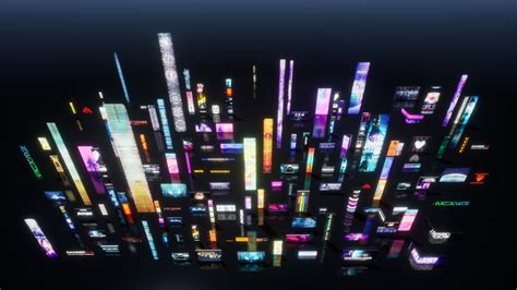 ArtStation - Cyberpunk Billboards Signs Set | Resources