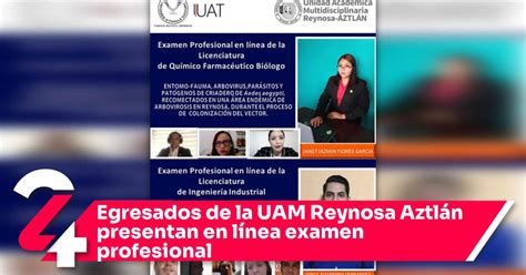 Egresados de la UAM Reynosa Aztlán presentan en línea examen