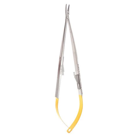 CASTROVIEJO NEEDLE HOLDER 7 TC CURVED SERRATED