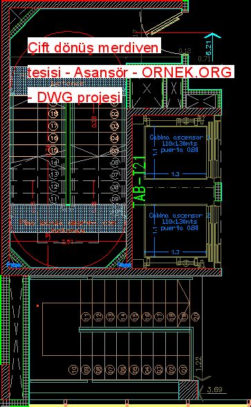 Ift D N Merdiven Tesisi Asans R Dwg Projesi Autocad Projeler