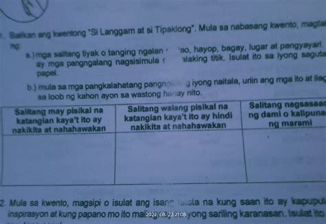 1 Balikan Ang Kwentong Si Langgam At Si Tipaklong Mula Sa Nabasang