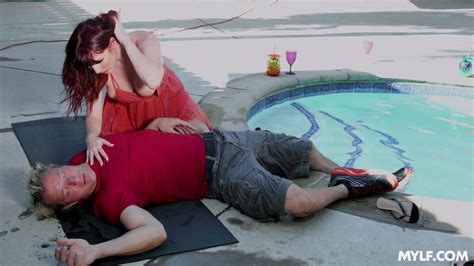 Milf Saved Her Neighbor Drowning In The Pool And Got His Big Dick As A Reward YourLust